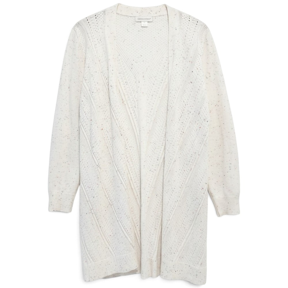Christopher & Banks Cardigan Sweater Womens L Grandmacore Cottagecore Confetti
